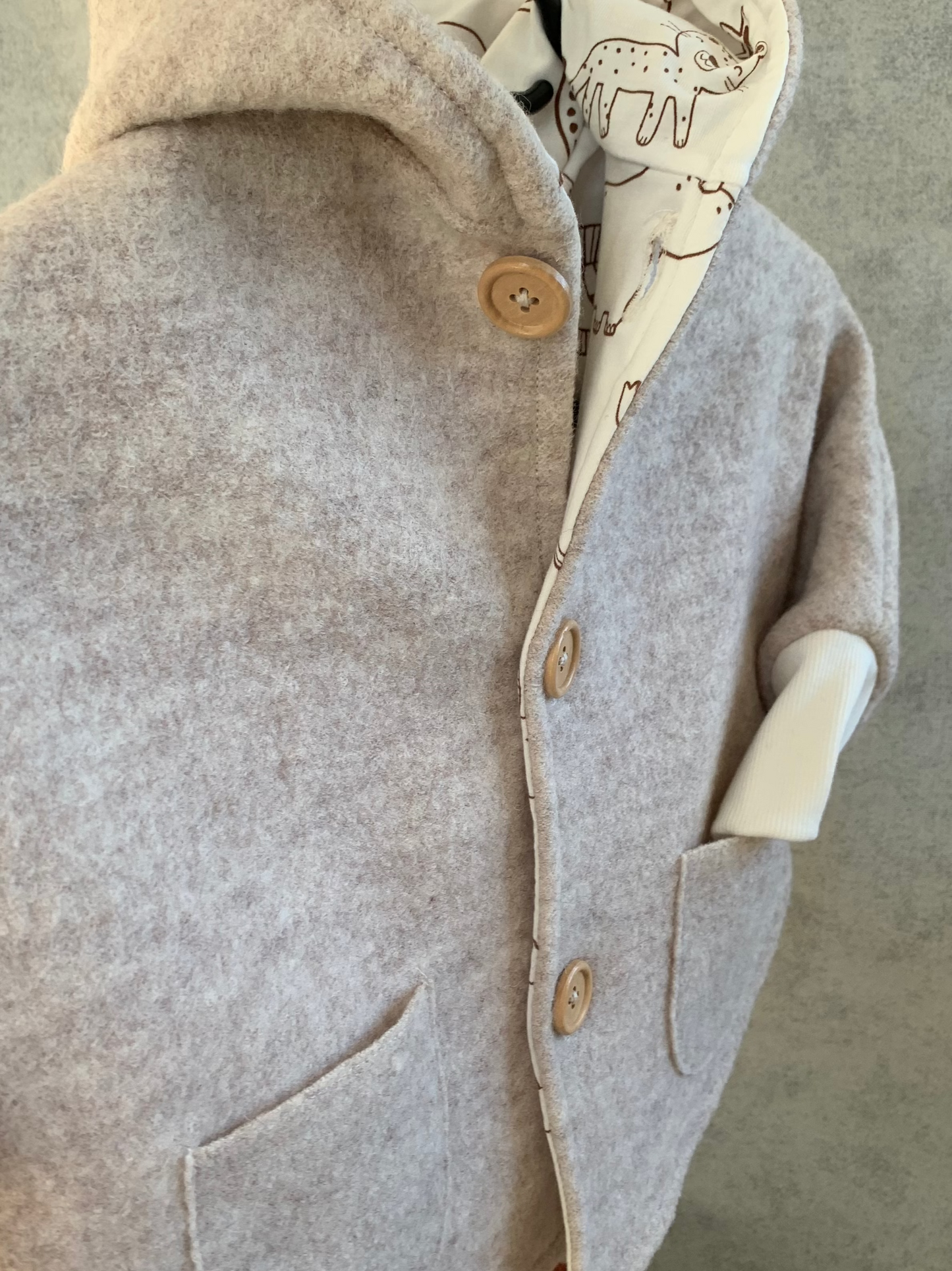 Kleinkind Cape-Jacke aus Wolle