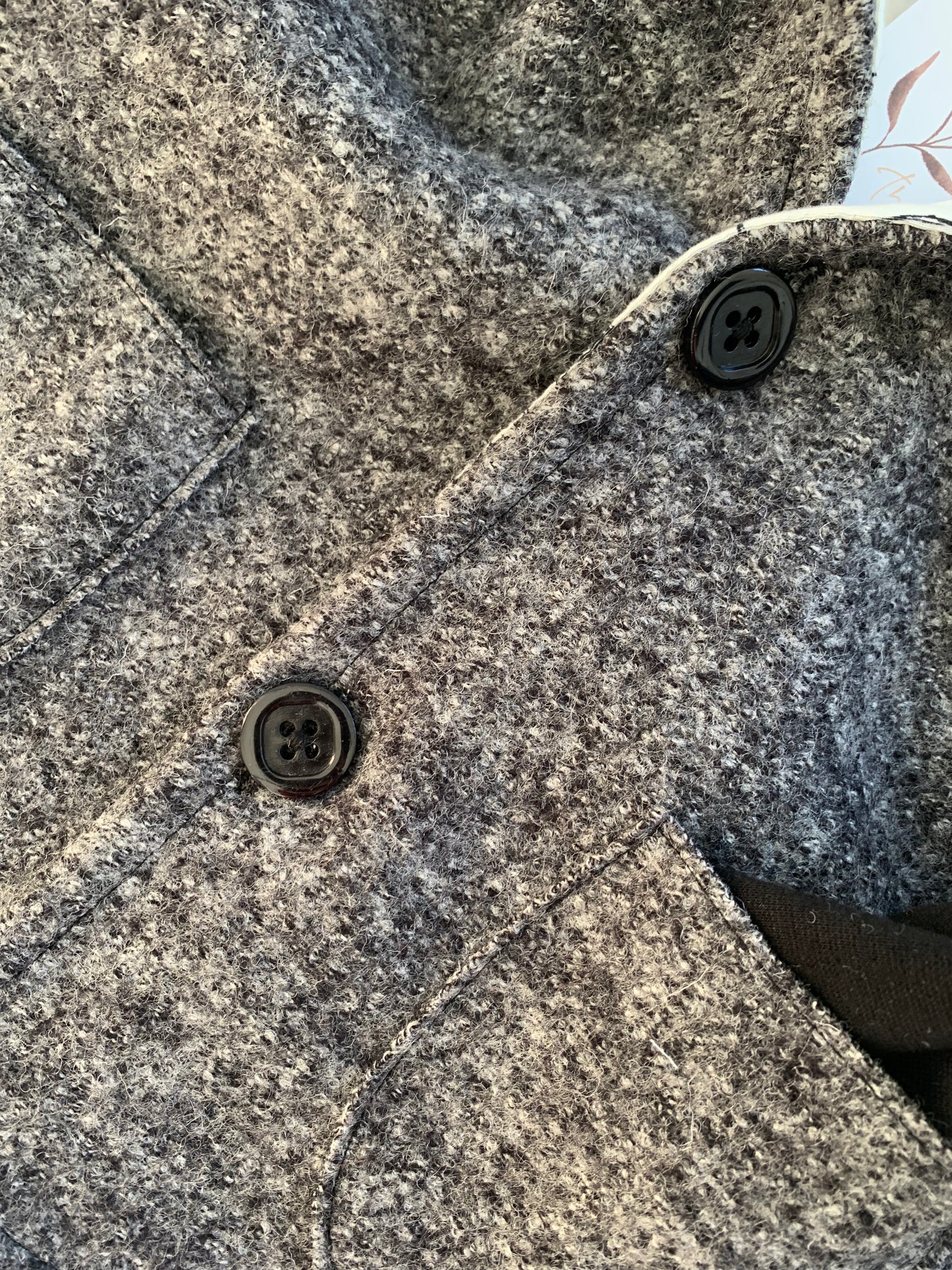 Kleinkind Cape-Jacke aus Wolle grau