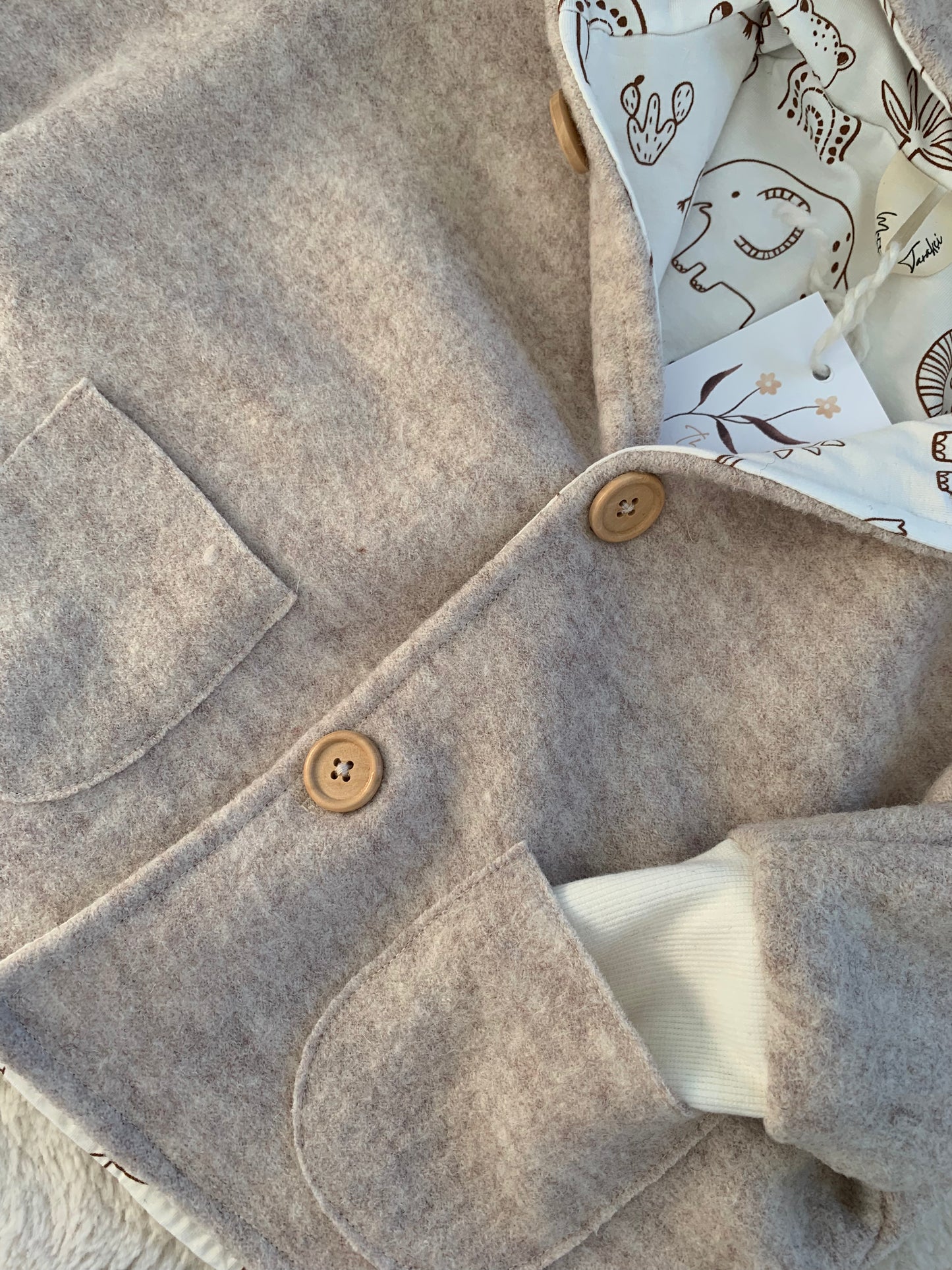 Kleinkind Cape-Jacke aus Wolle