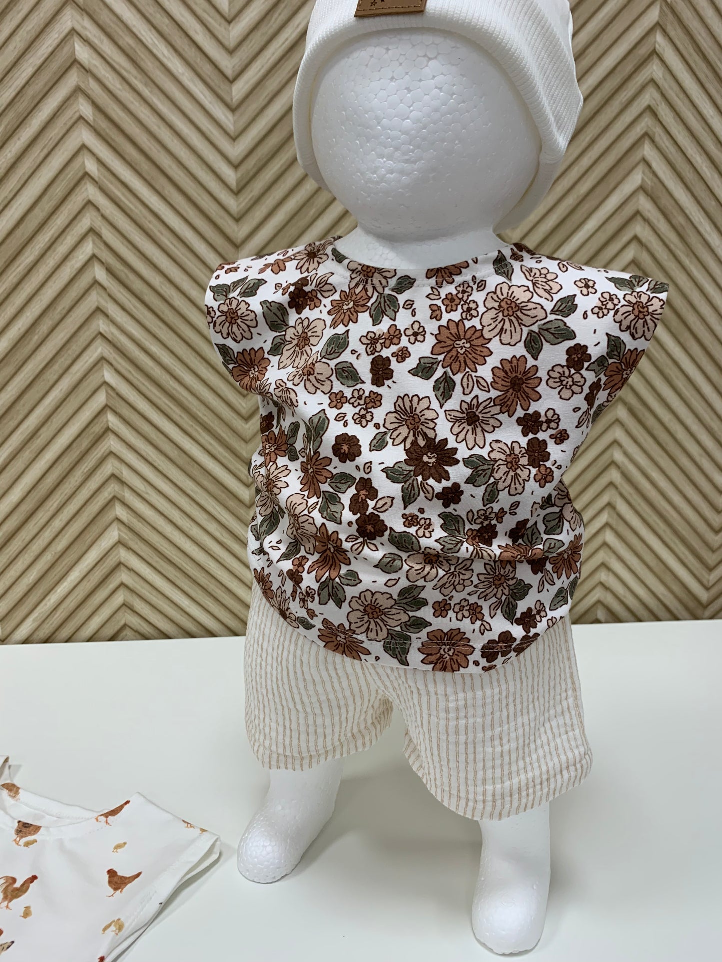 T-Shirt ohne Ärmel Flowerpower