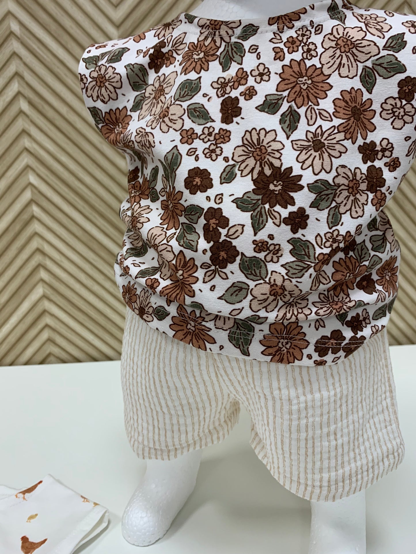 T-Shirt ohne Ärmel Flowerpower