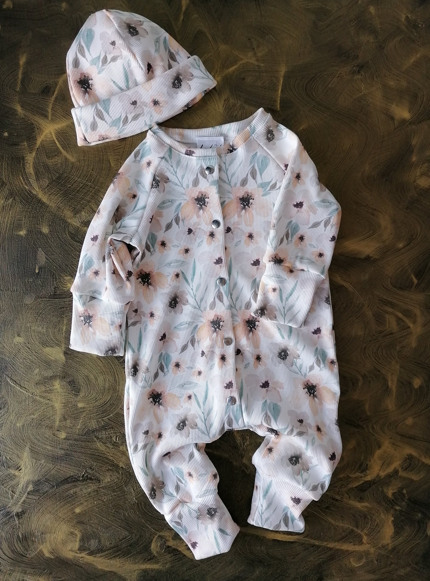 Baby Strampler Set mit Mütze