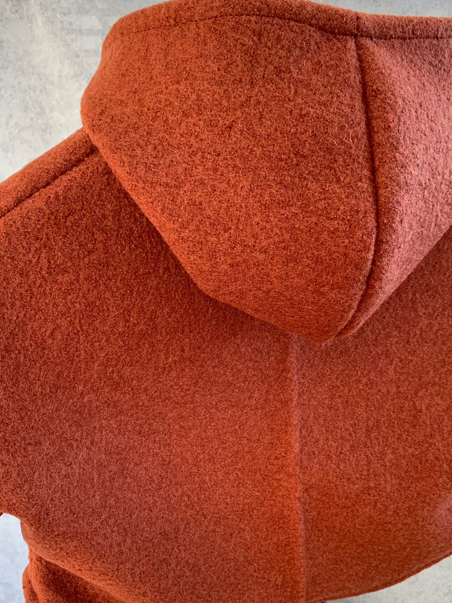 Kleinkind Cape Jacke aus Wollwalk, Dino