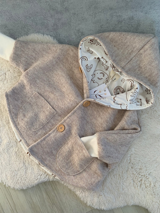 Kleinkind Cape-Jacke aus Wolle