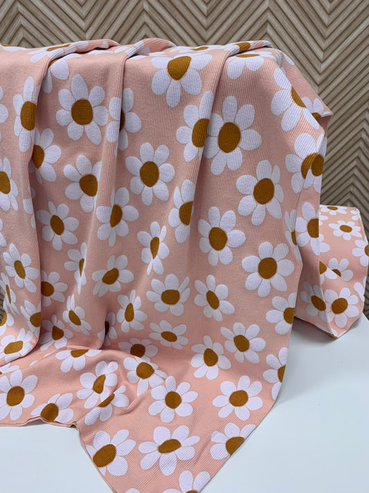 Ribjersey große Blüten rosa/weiß