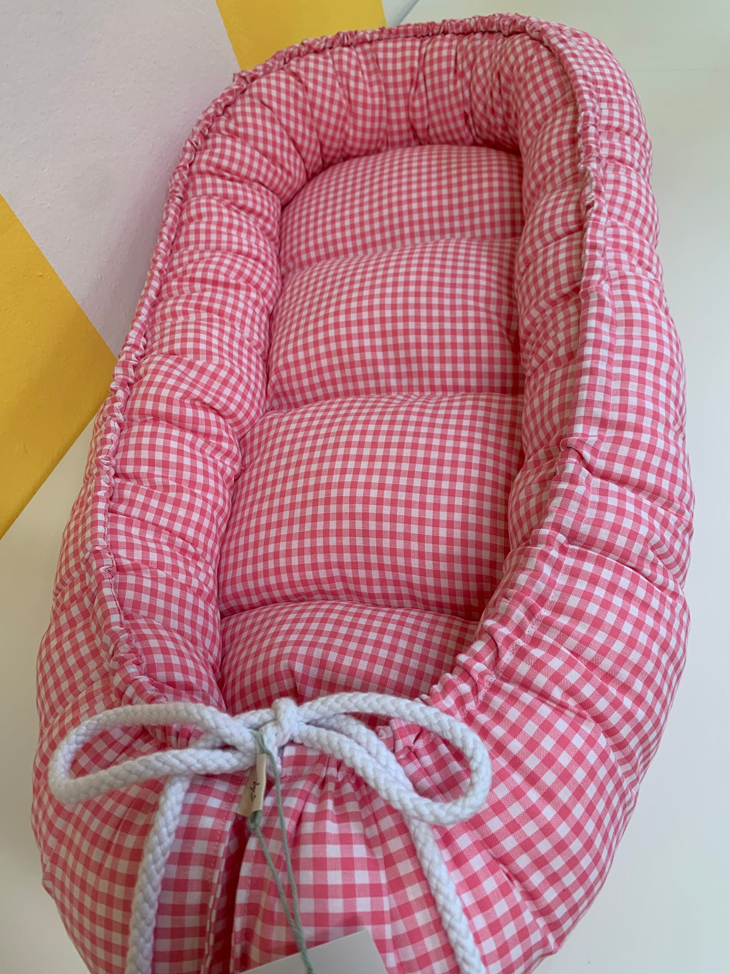 Babynestchen Karo pink