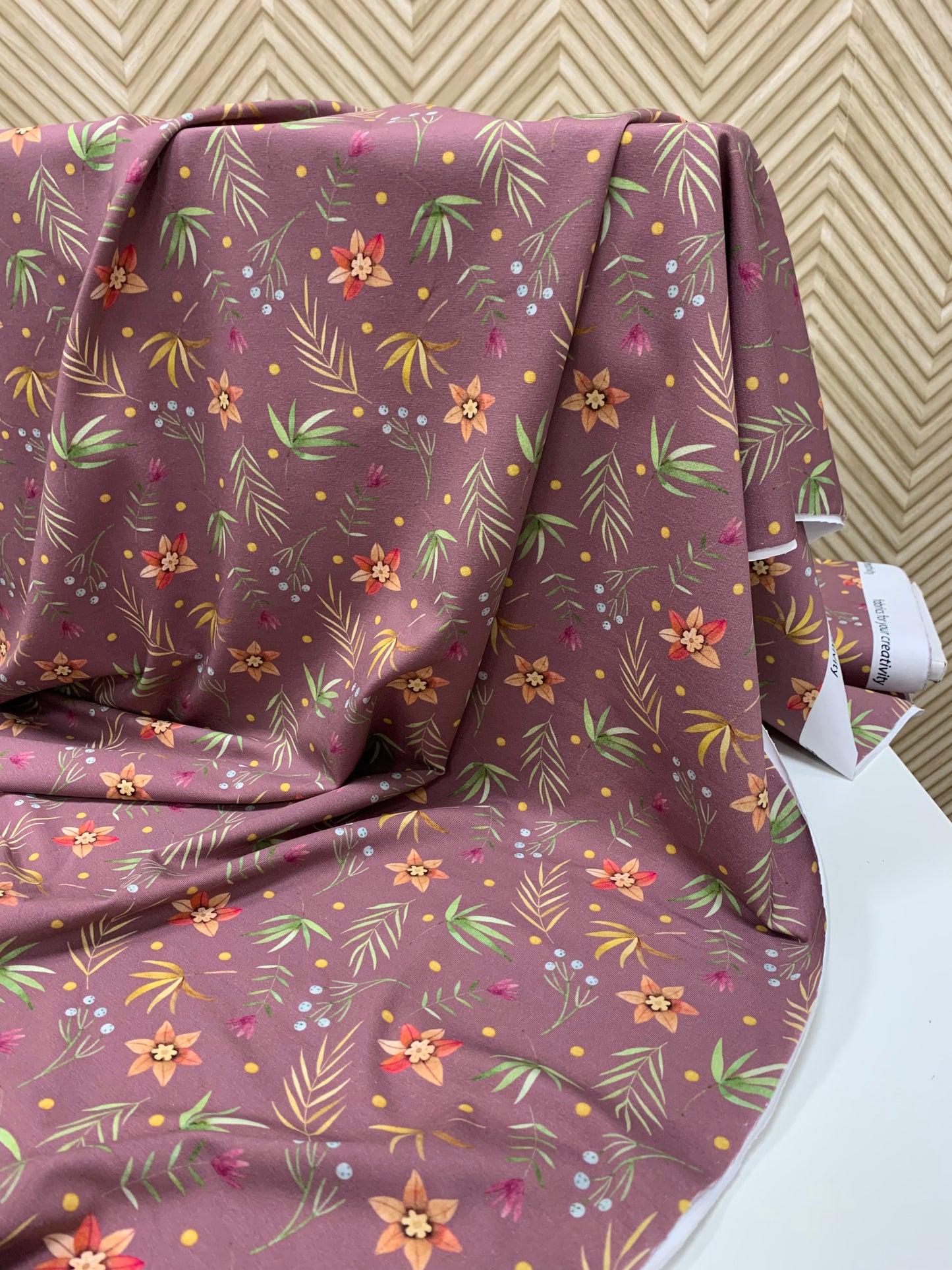 Jersey Blumen bunt