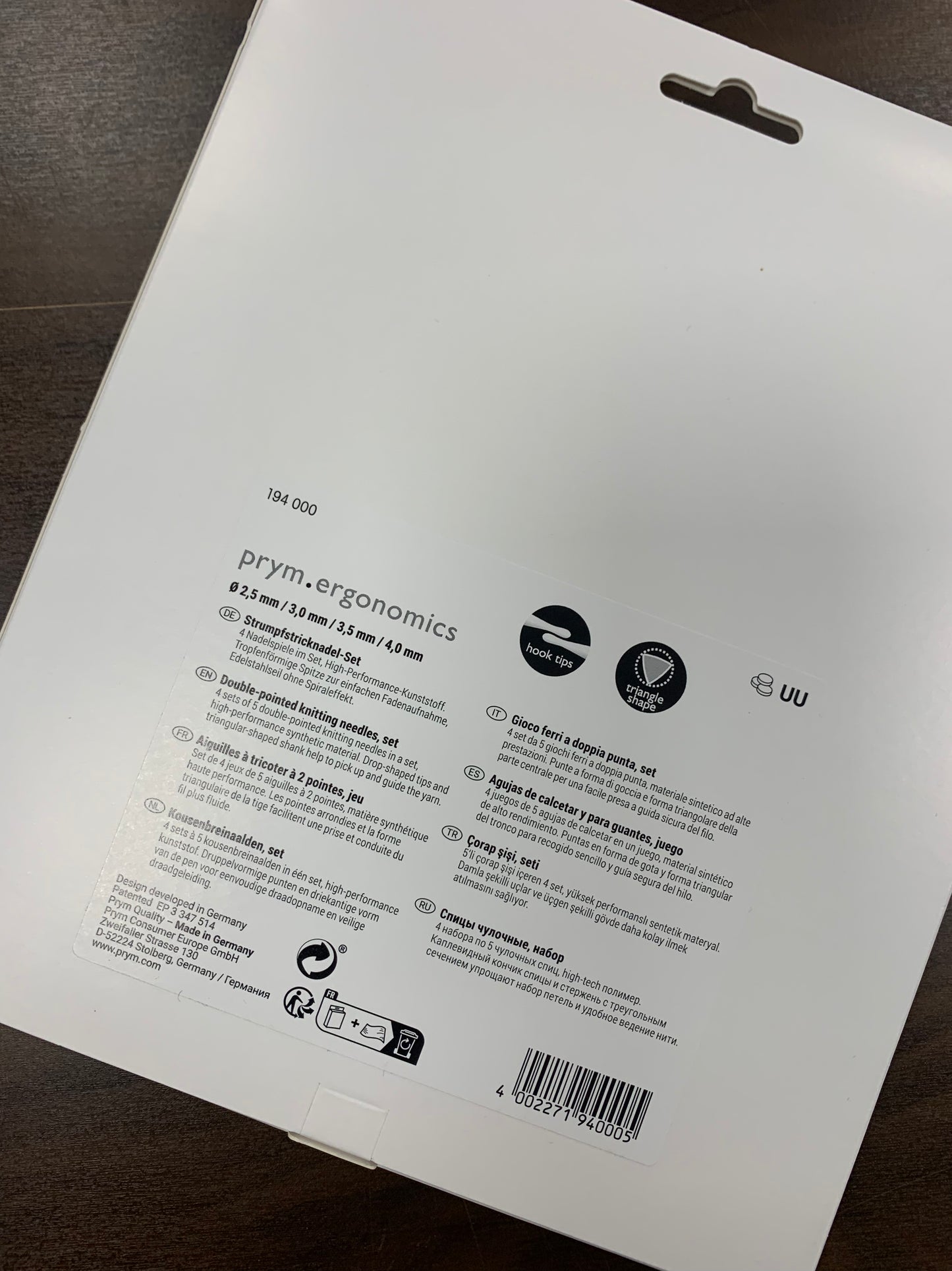 Prym Ergonomics Strumpfstricknadel-Set