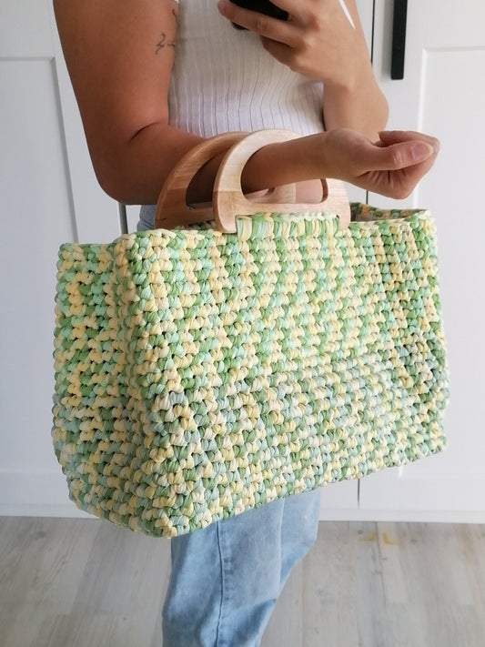 Handgefertigte große Shopper Tasche